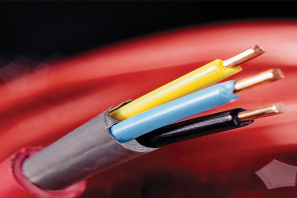 The picture shows common flame retardant cables