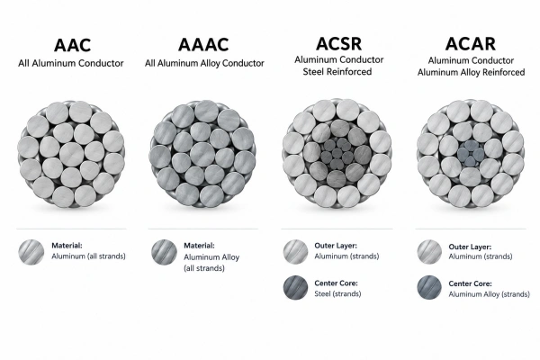 AAC AAAC ACSR ACAR conductor cross section