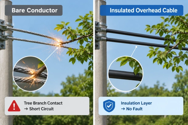 Bare Conductor VS Overhead Insulated Cable