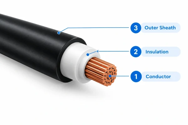 regular power cable structure
